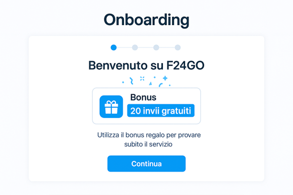Bonus di 20 invii gratuiti